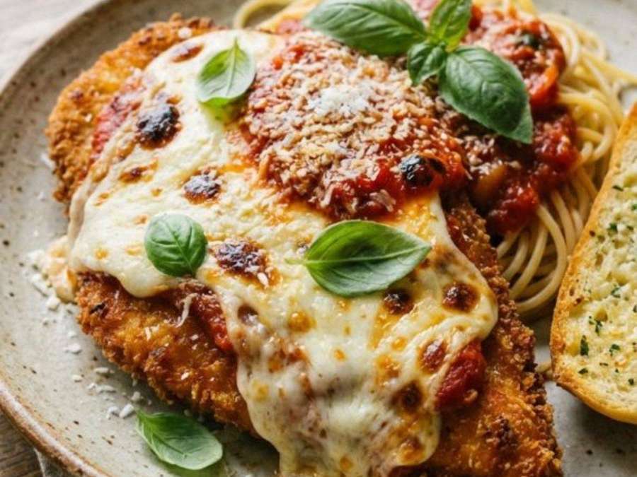 Prepared chicken parmesan entrée